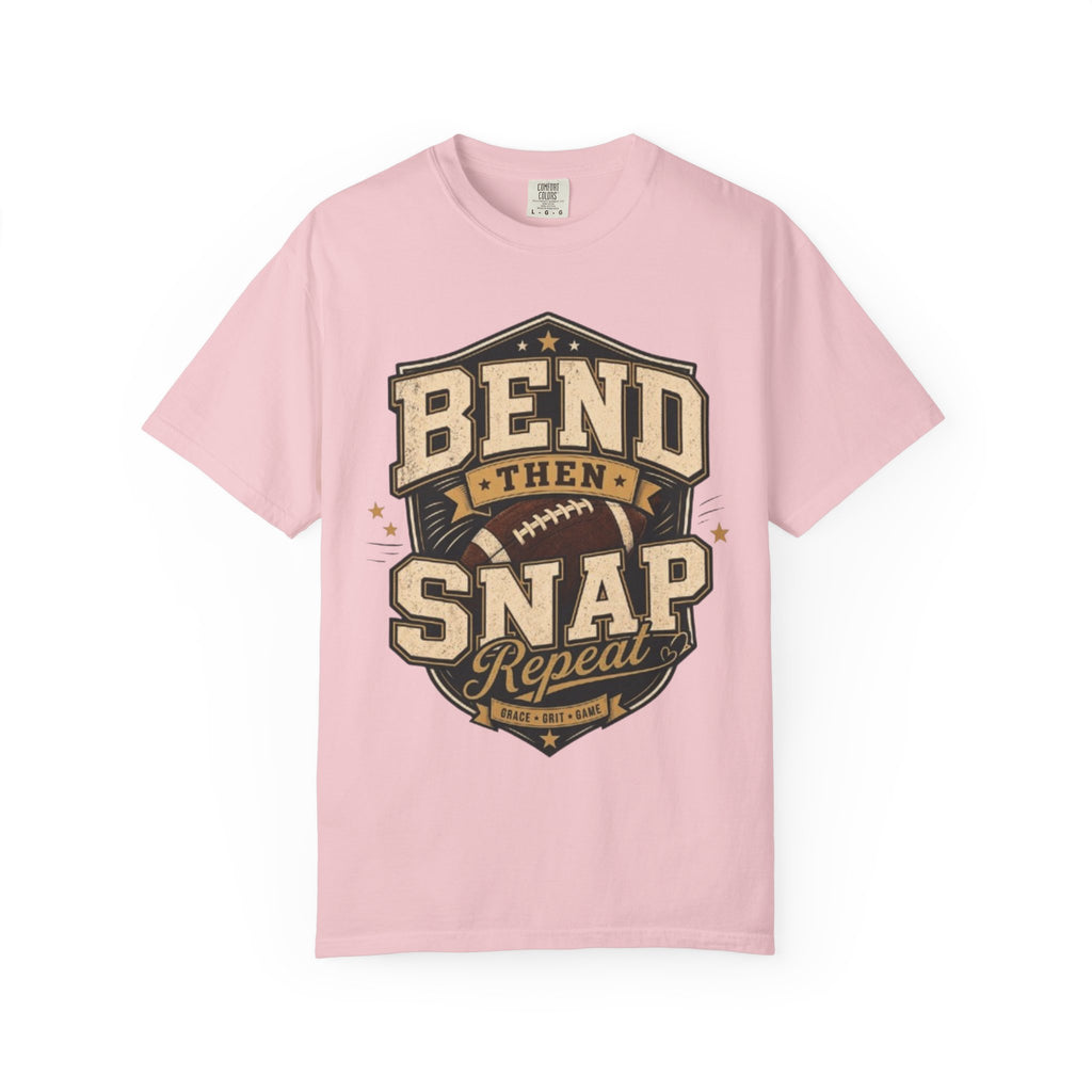 Football Bend Then Snap Repeat Graphic T Shirt Vintage Athletic Tee for Players and Fans