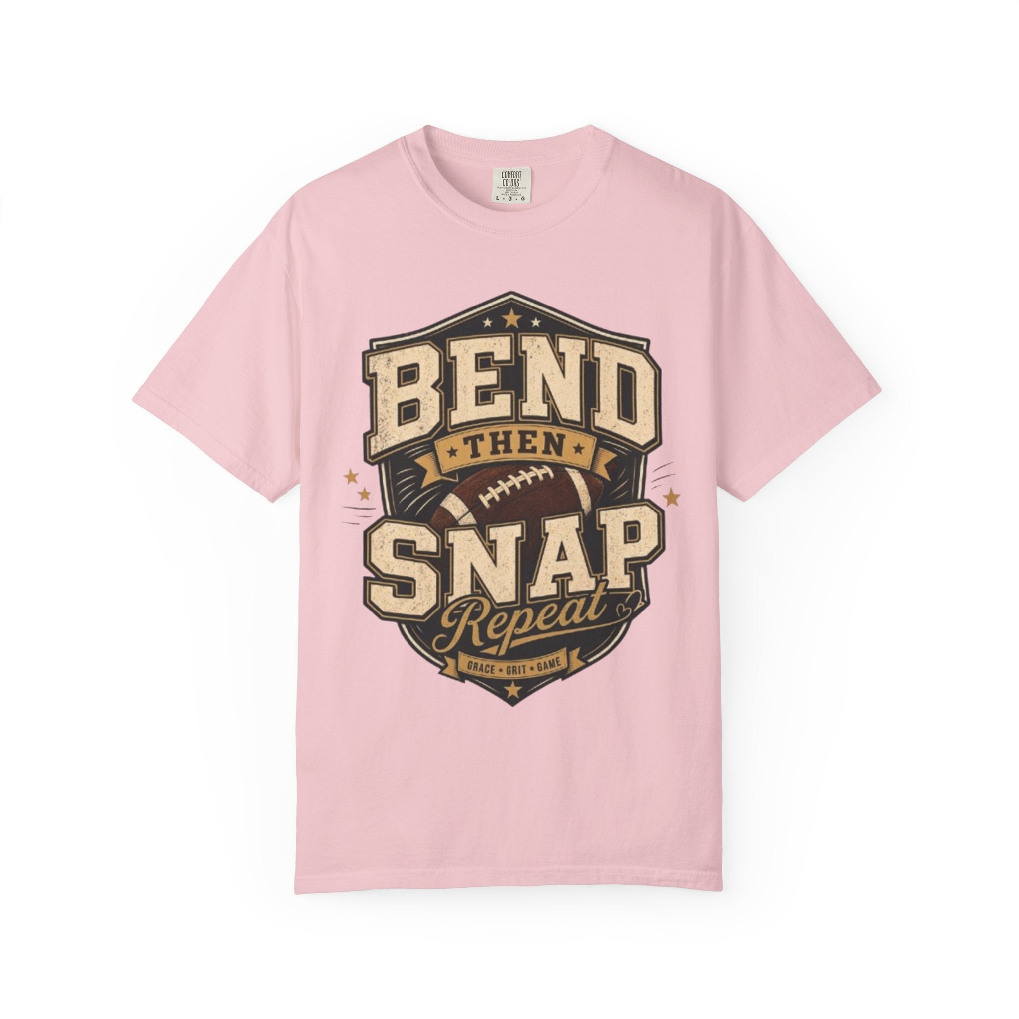 Football Bend Then Snap Repeat Graphic T Shirt Vintage Athletic Tee for Players and Fans