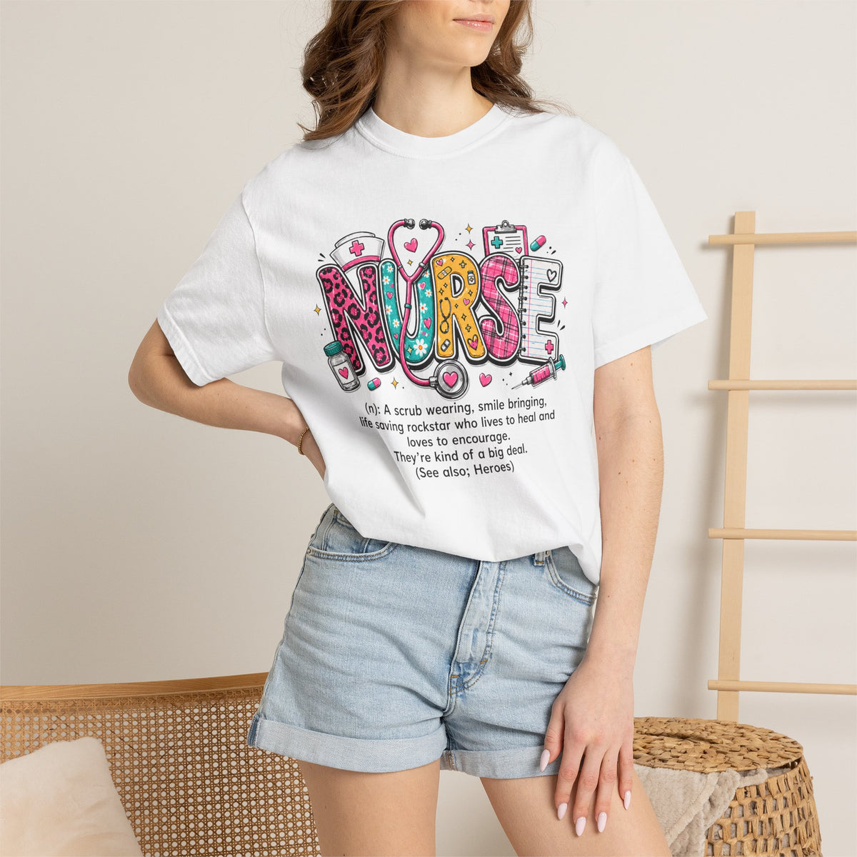 Nurse Shirt for Women, Cute Nurse T-Shirt, Registered Nurse Gift, Nursing Tee, Healthcare Worker Gift, Nurse Appreciation Shirt