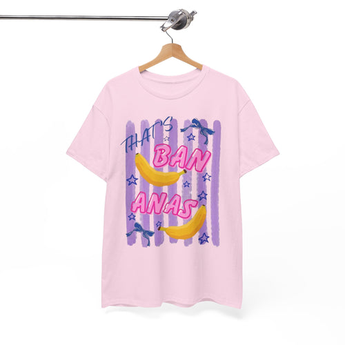 Bananas Graphic Tee — Playful Retro Banana Design with 'Ban Anas' Text