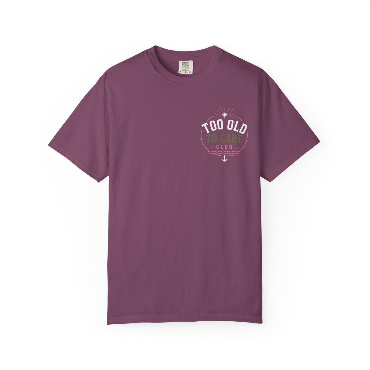 Tee Shirt Too Old to Care Beach Vintage Graphic Tee