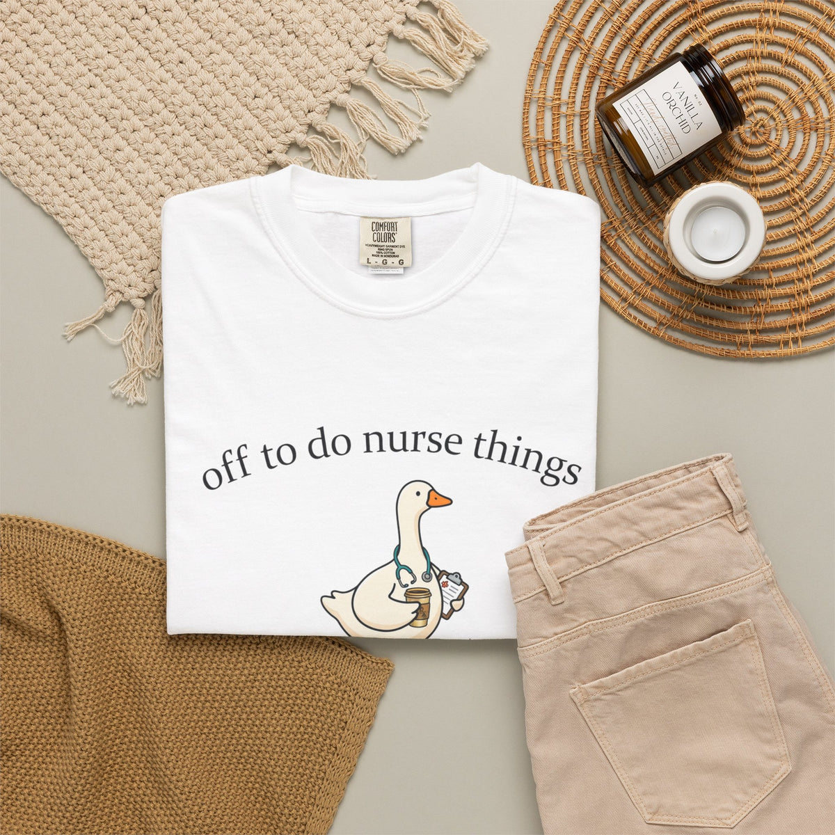 Nurse Goose T Shirt Off to Do Nurse Things Cute Medical Humor Tee