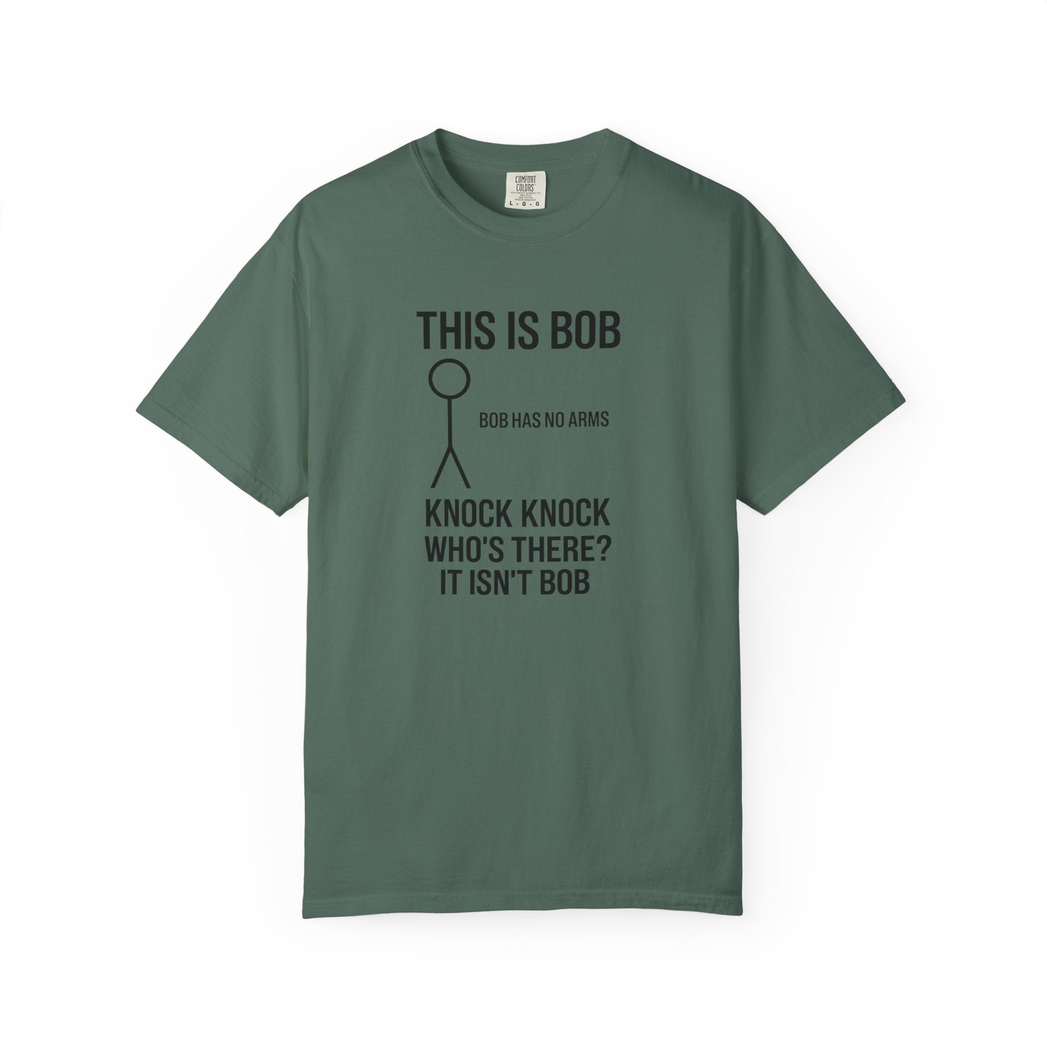 Bob Knock Knock T Shirt Funny Stick Figure This Is Bob Graphic Tee