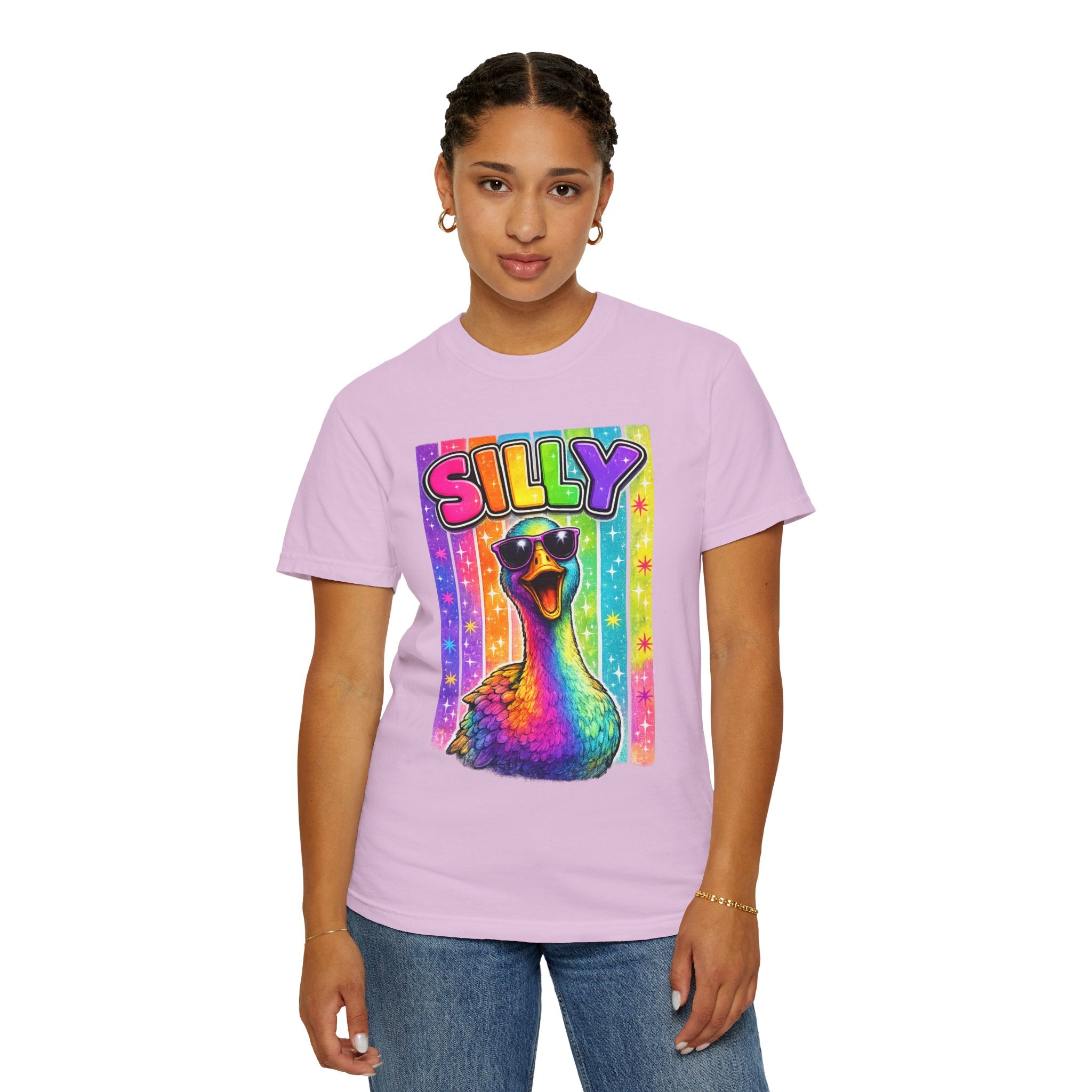 Silly Rainbow Goose T Shirt