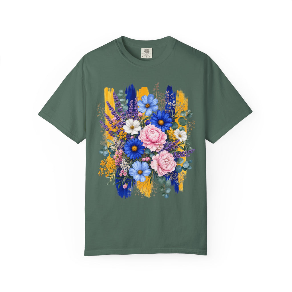 Floral Brushstroke Bouquet T Shirt