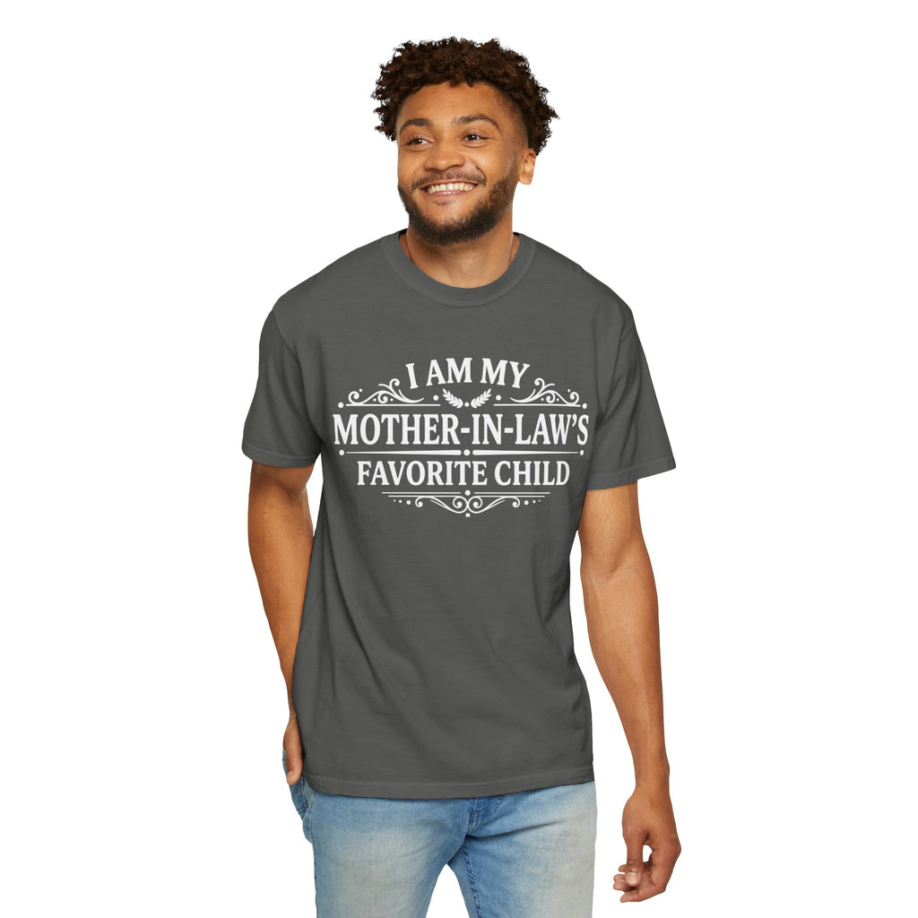 Mother in Laws Favorite Child T Shirt Funny Family Gift Tee