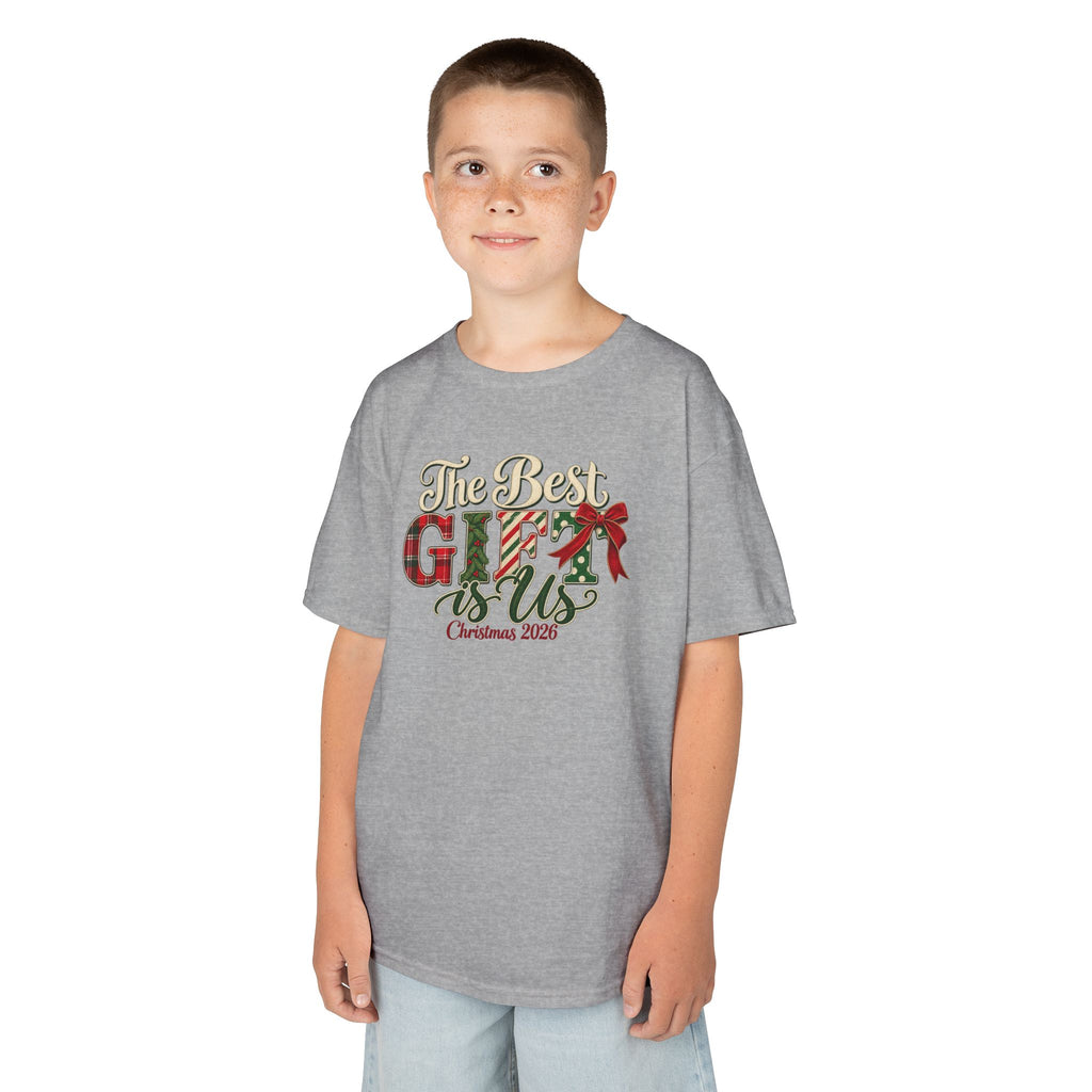 Matching Family Christmas Shirts 2026, Youth Family Tees, The Best Gift Is Us, Vintage Christmas Family Photo Outfits