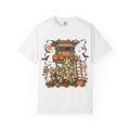 Halloween Ghost Treehouse T-Shirt Front and Back 31 October Camo Pumpkin Tee