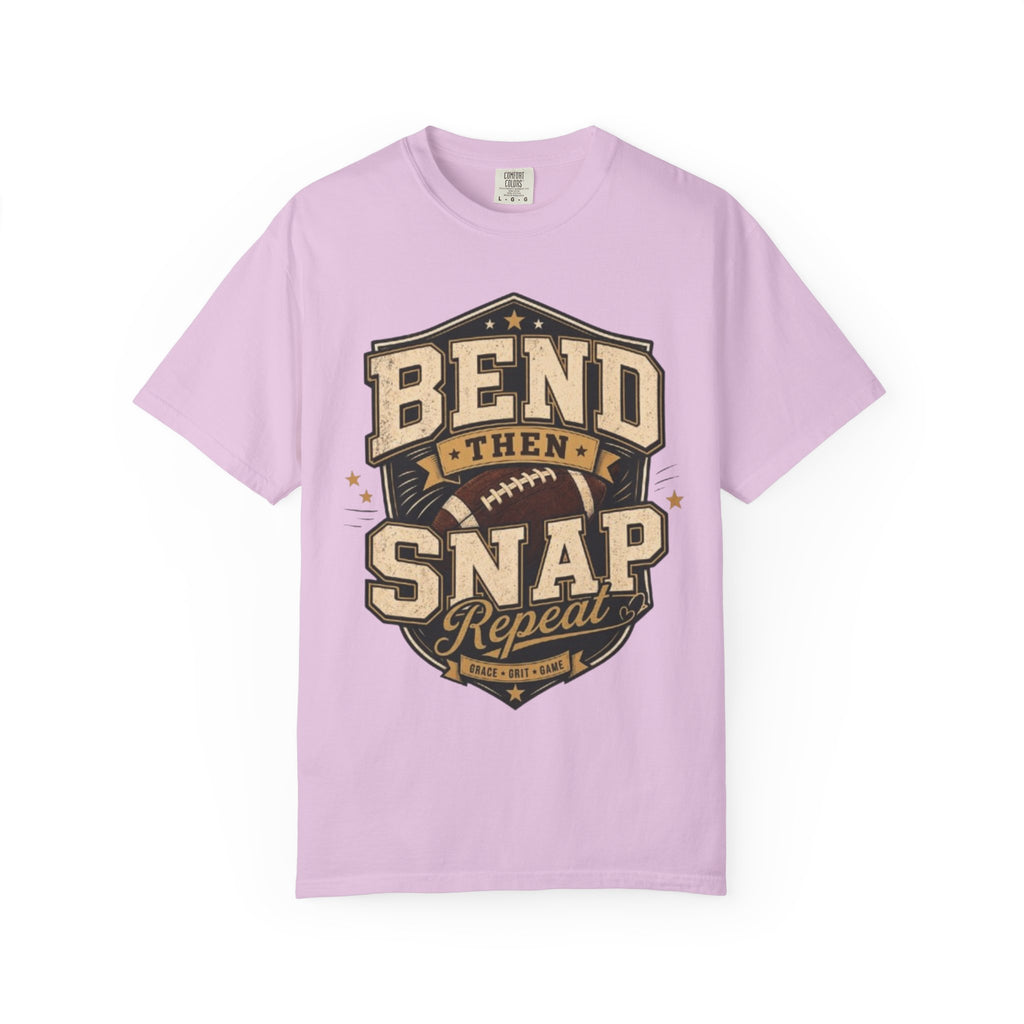 Football Bend Then Snap Repeat Graphic T Shirt Vintage Athletic Tee for Players and Fans