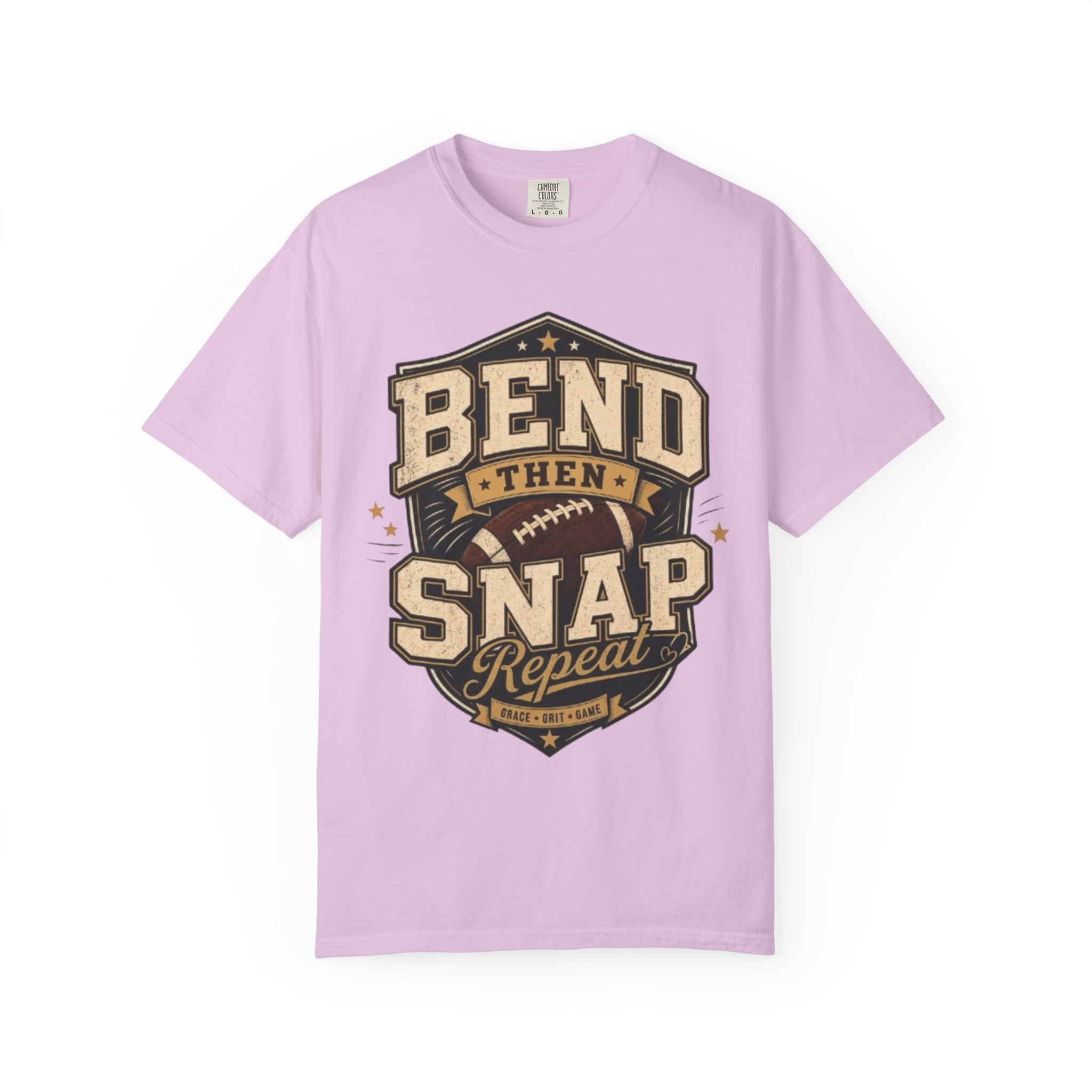 Football Bend Then Snap Repeat Graphic T Shirt Vintage Athletic Tee for Players and Fans