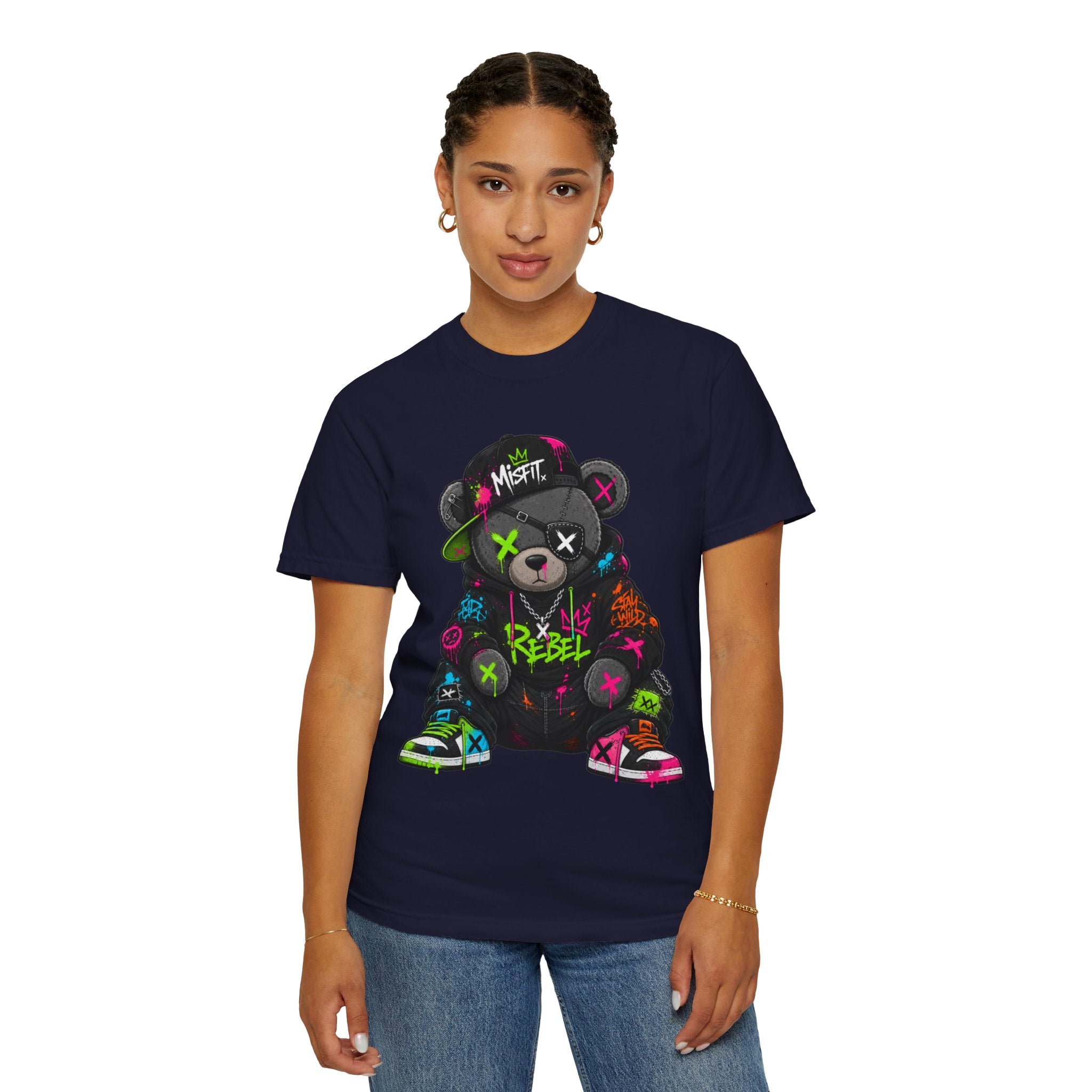 Rebel Graffiti Bear T Shirt