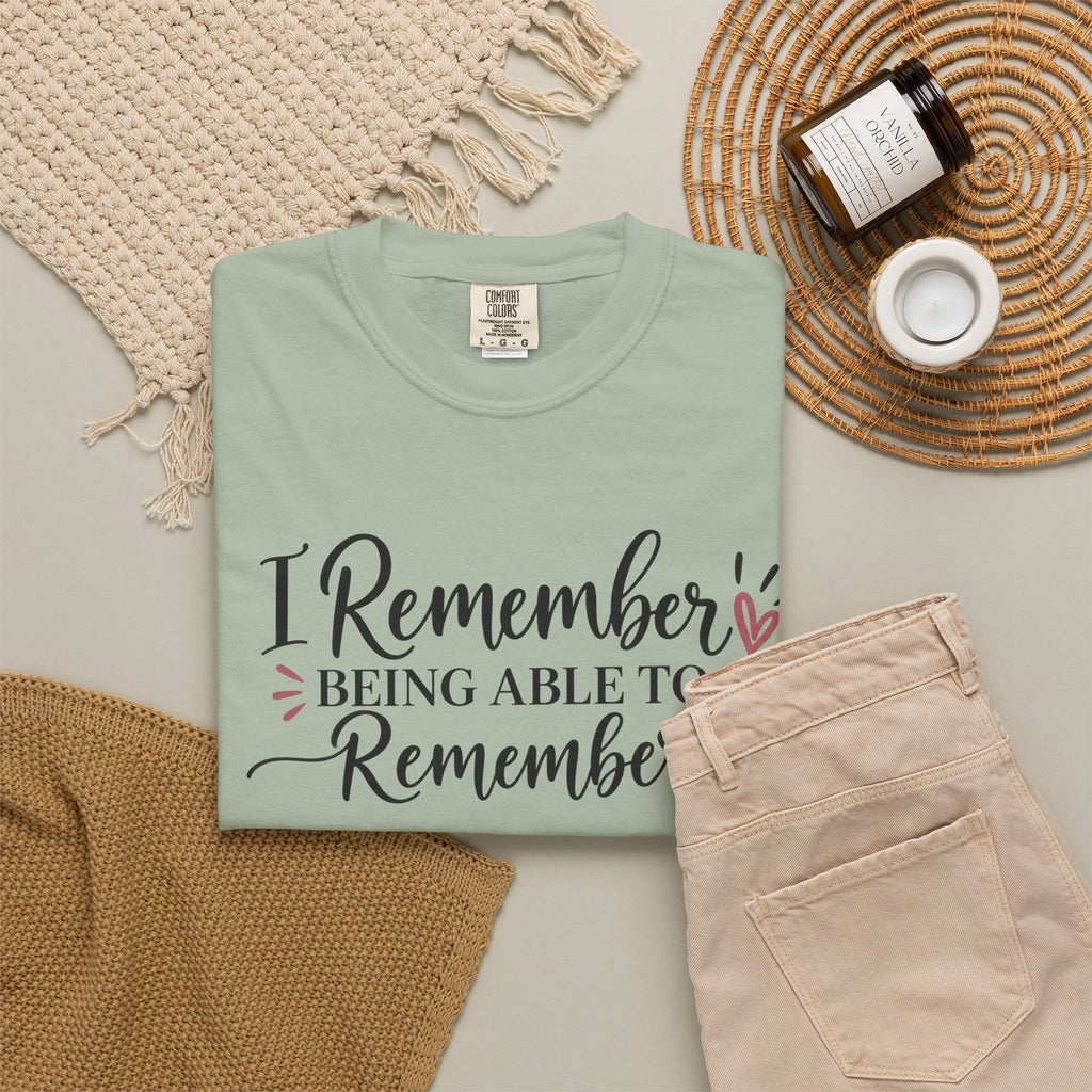 Menopause Shirt for Women, I Remember Being Able to Remember Tee, Funny Menopause T Shirt, Brain Fog Shirt, Midlife Humor Gift