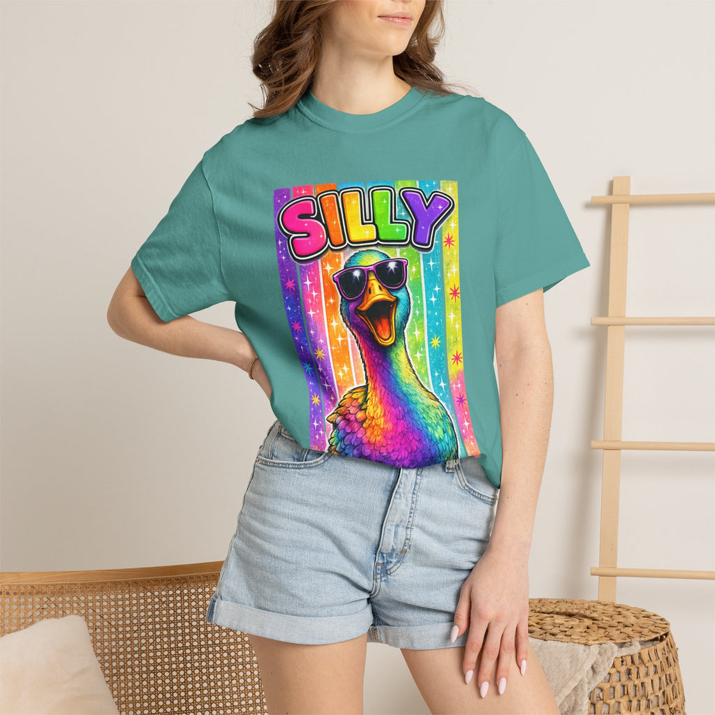 Silly Rainbow Goose T Shirt
