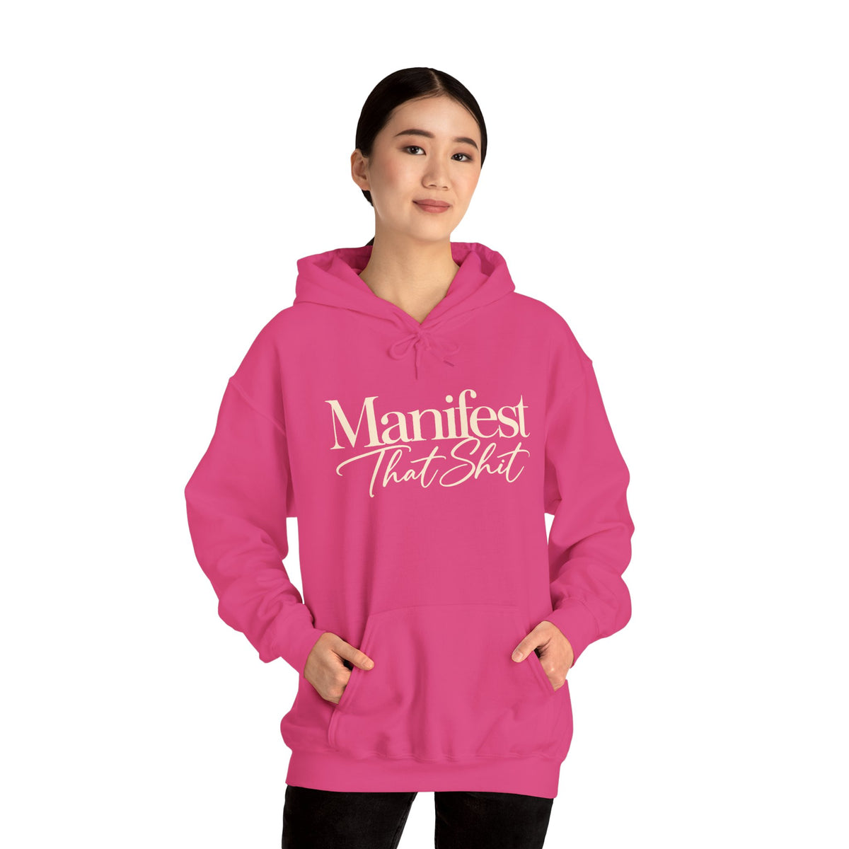 Hoodie Manifest That Shit Minimal Script Pullover