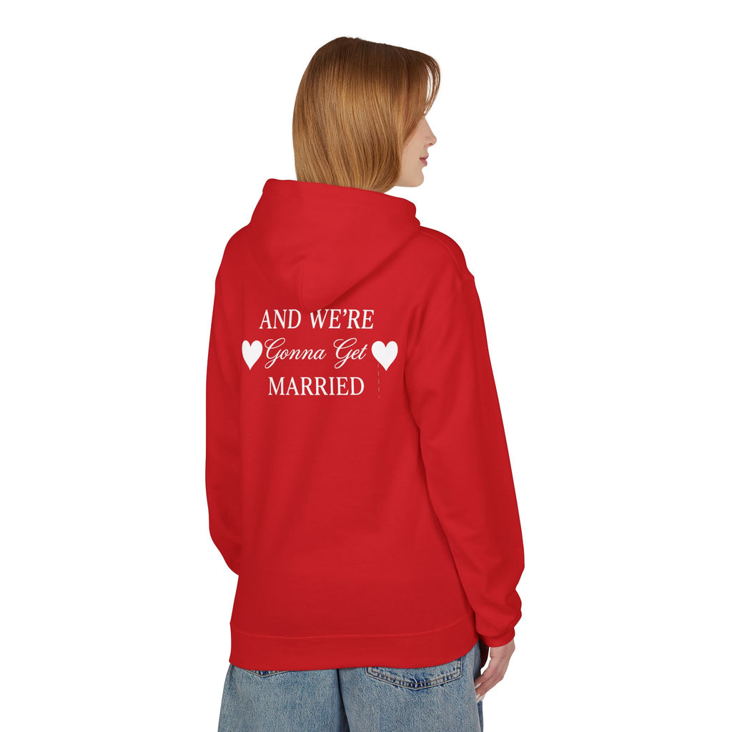 Engaged Couple Hoodie And We're Gonna Get Married Wedding Announcement Pullover