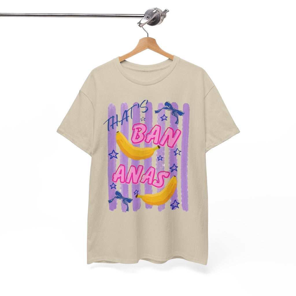 Bananas Graphic Tee — Playful Retro Banana Design with 'Ban Anas' Text
