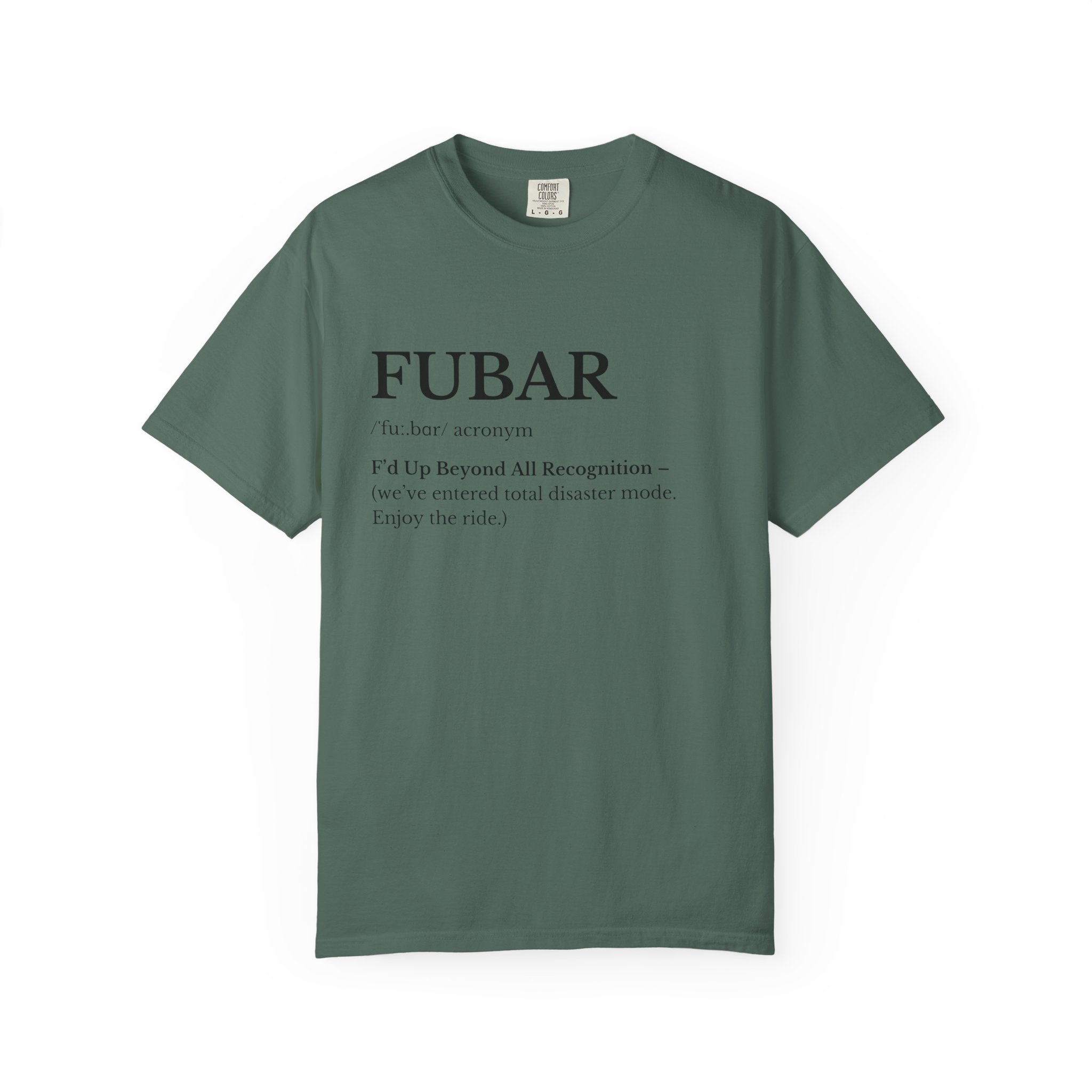 FUBAR Definition T Shirt Casual Graphic Tee with FUBAR Text