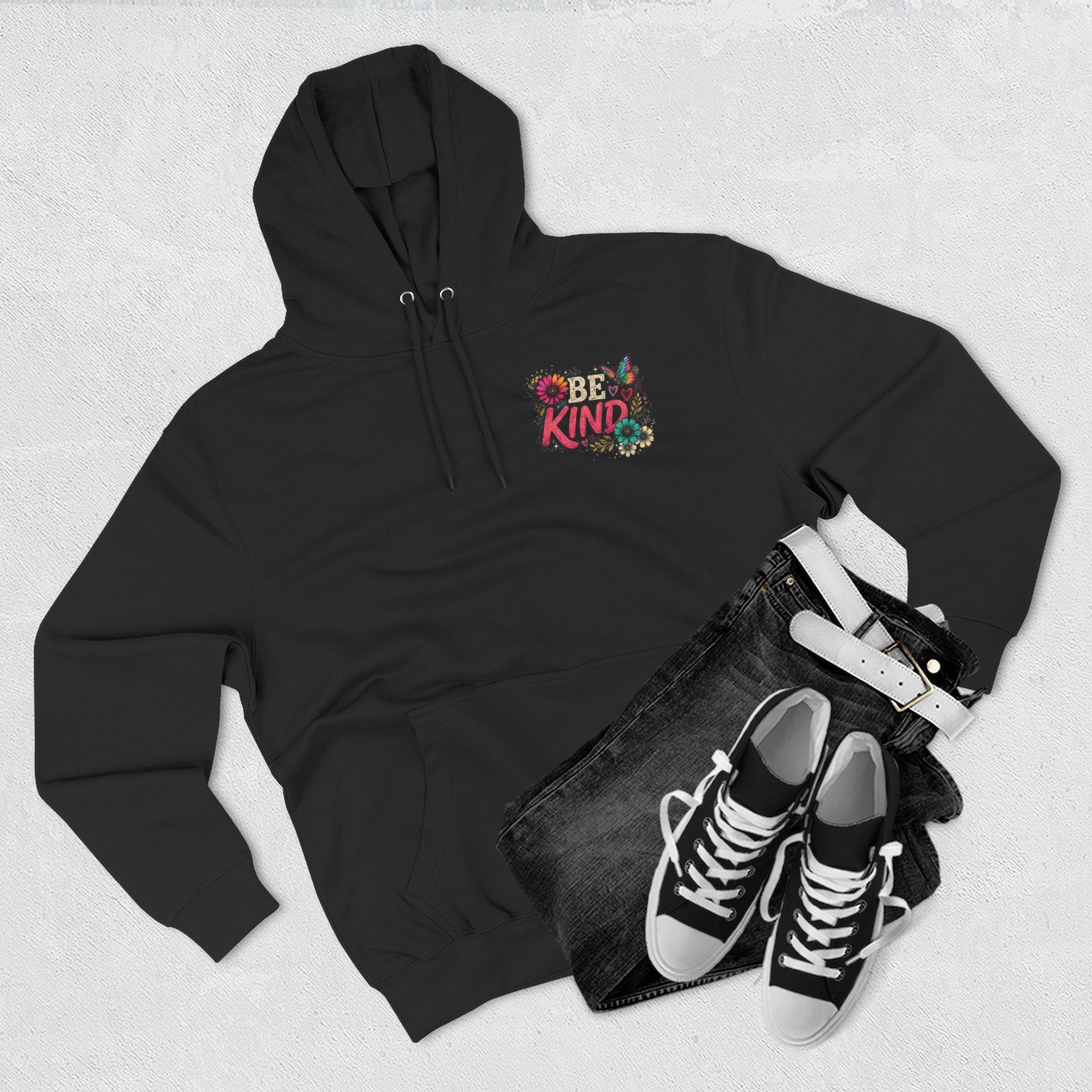Hoodie Dont Let the Ugly Kill the Beauty in You Floral Graphic Hoodie