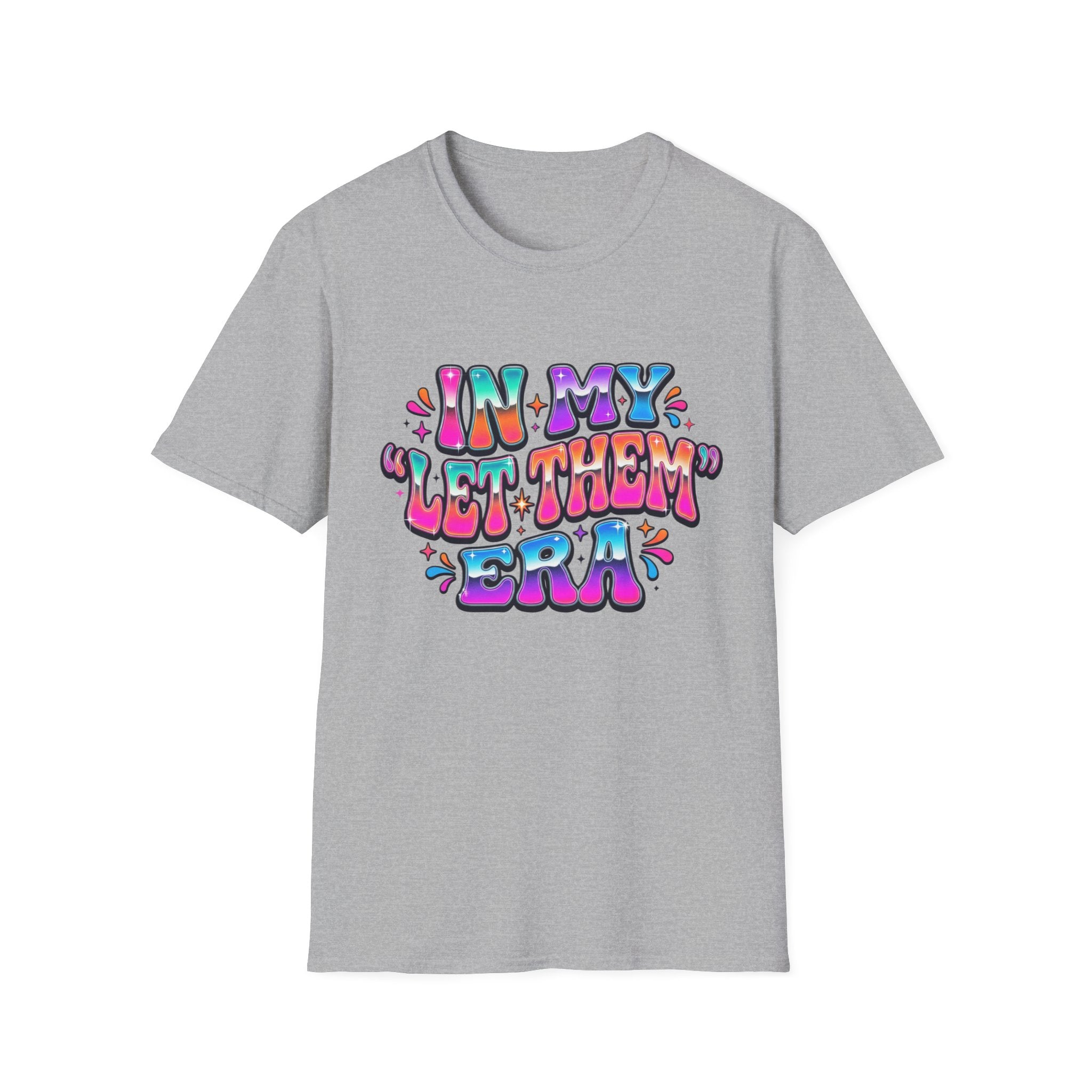 In My 'Let Them' Retro Bubble Letter T-Shirt | Colorful 70s Typography