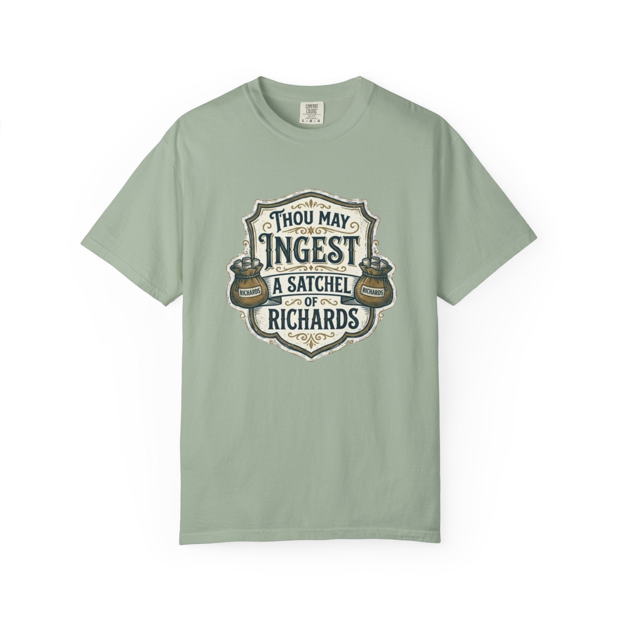 Tee Shirt Thou May Ingest a Satchel of Richards Vintage Apothecary Graphic