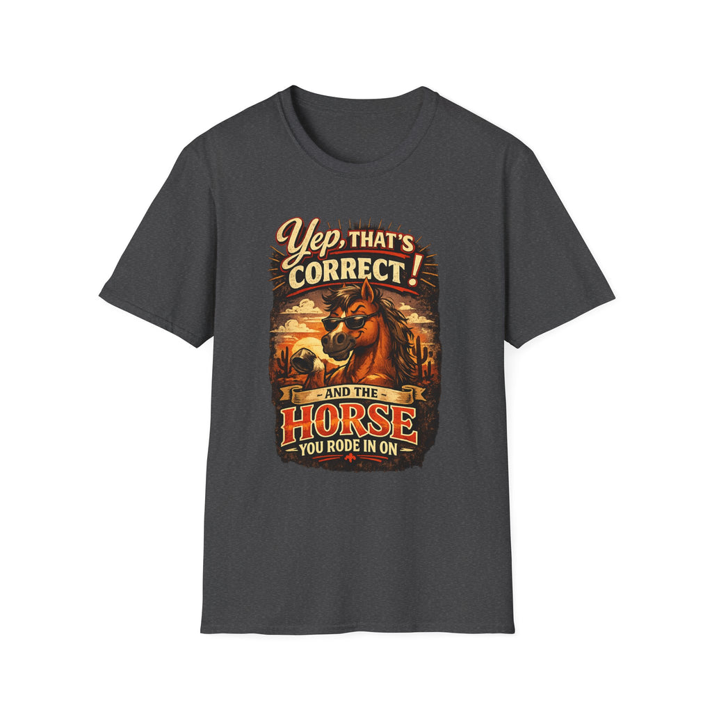 Yep That’s Correct! Horse Retro Graphic T‑Shirt