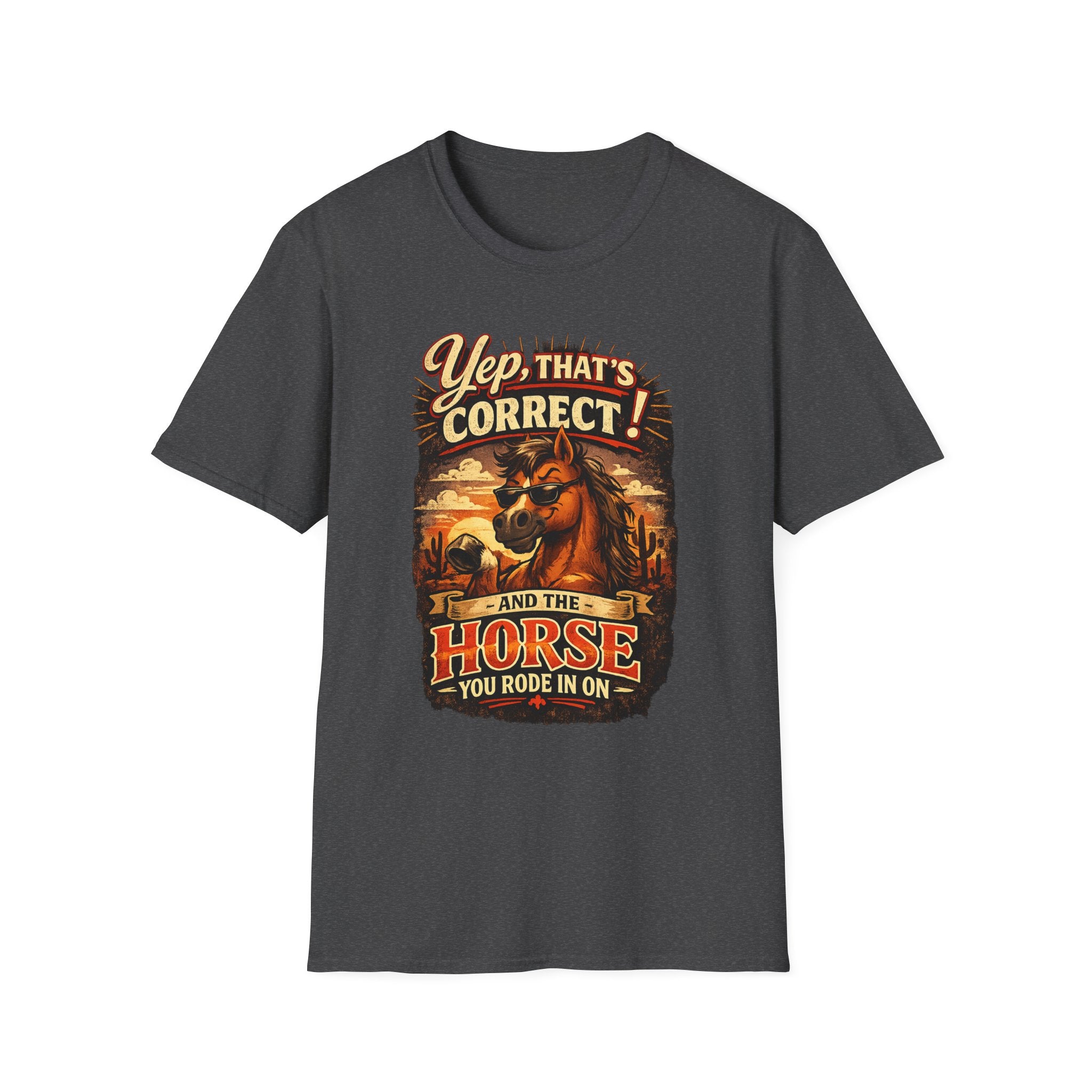 Yep That’s Correct! Horse Retro Graphic T‑Shirt