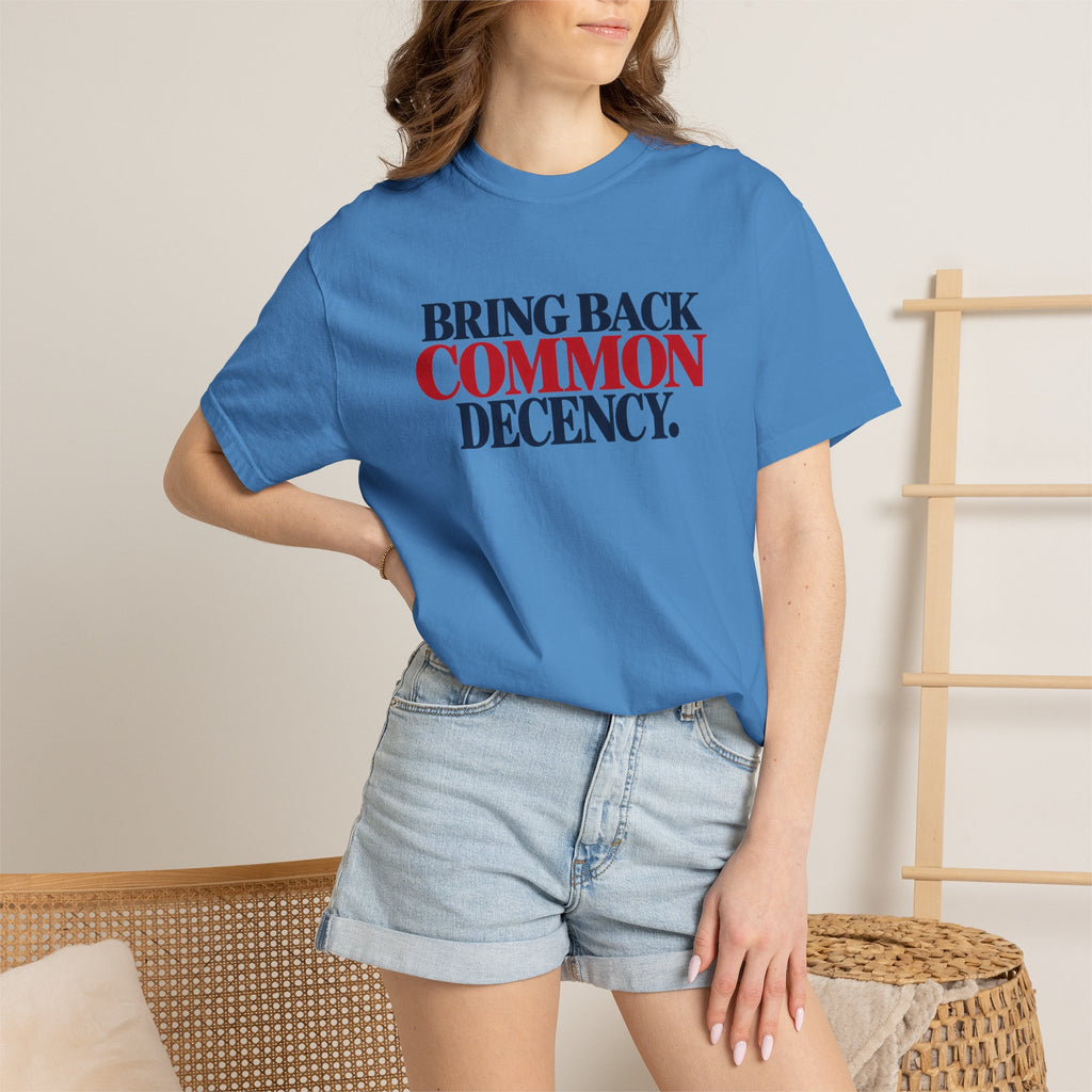Bring Back Common Decency Shirt, Kindness Matters T-Shirt, Comfort Colors Patriotic Tee, Unity Shirt, Positive Message Graphic Tee