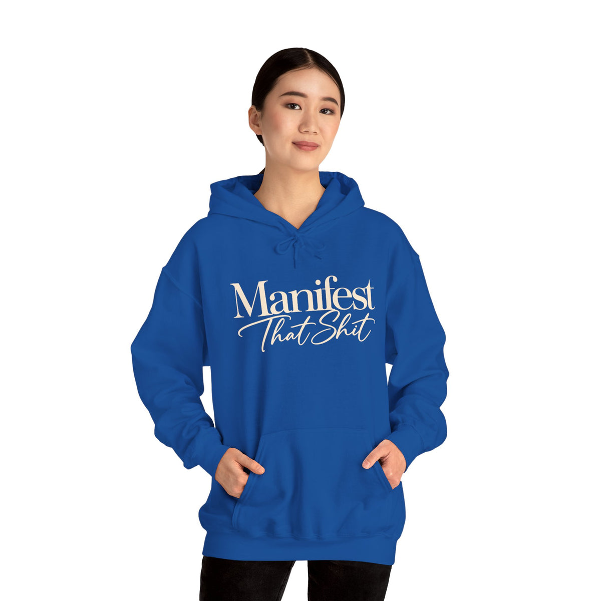 Hoodie Manifest That Shit Minimal Script Pullover