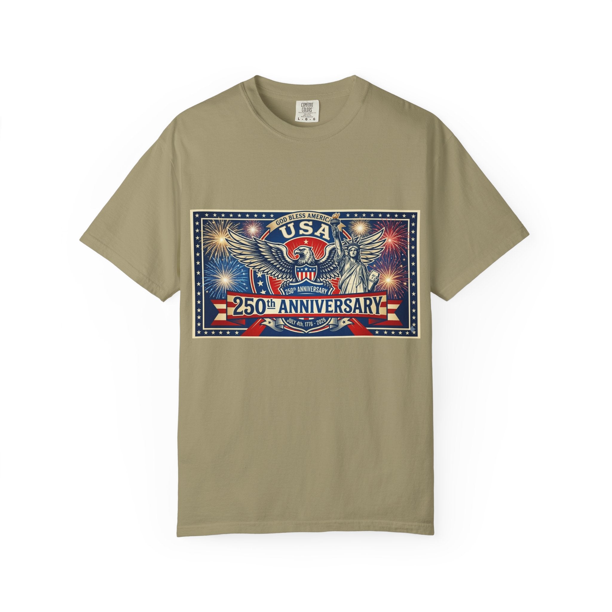 USA Eagle 250th Anniversary T-Shirt | Patriotic Independence Day Design