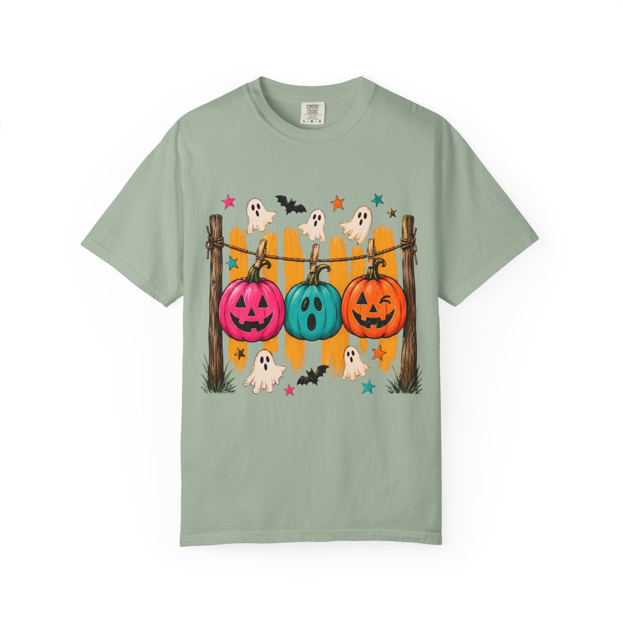 Halloween Pumpkins and Ghosts T Shirt Cute Jack O Lantern Halloween Tee