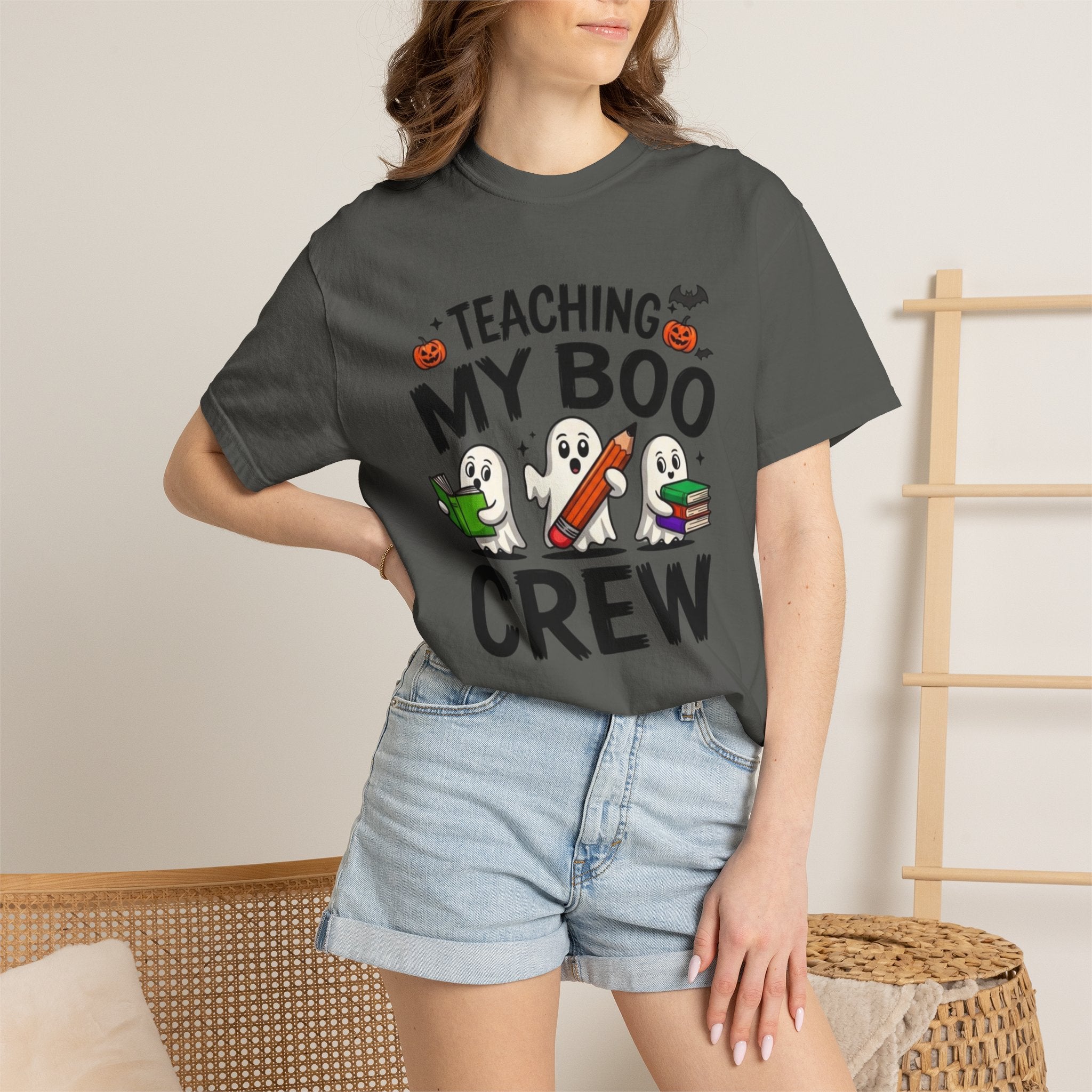 Teaching My Boo Crew T-Shirt Cute Halloween Teacher Tee
