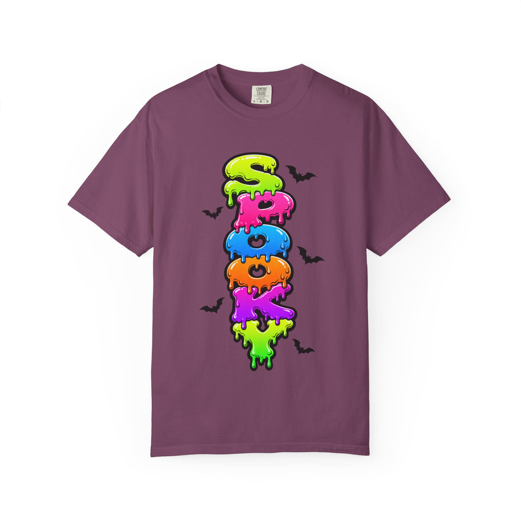 Spooky Colorful Spook Drippy Halloween T Shirt