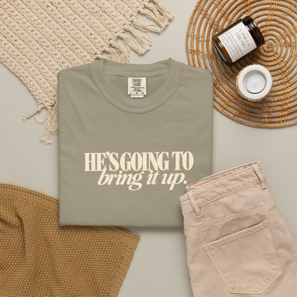 Funny Thanksgiving Couple Shirts, I Was Told Not to Bring It Up Tee, Hes Going to Bring It Up Shirt, His Hers Thanksgiving Tees