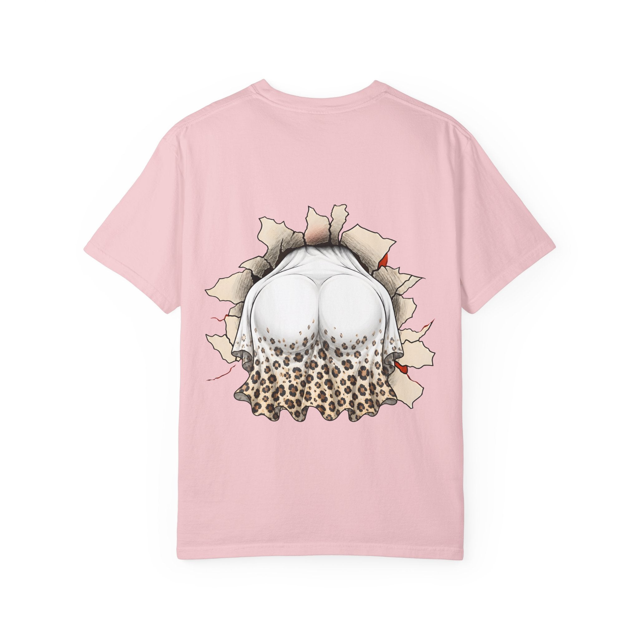 Halloween Gnome T-Shirt Funny Bubblegum Ghost and Leopard Butt Graphic Tee