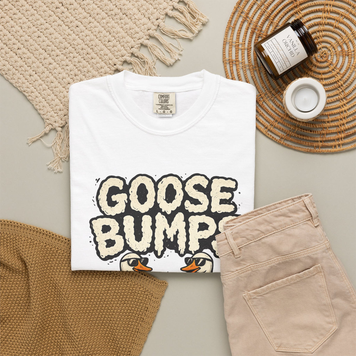 Goose Bumps T Shirt Funny Matching Geese Graphic Tee