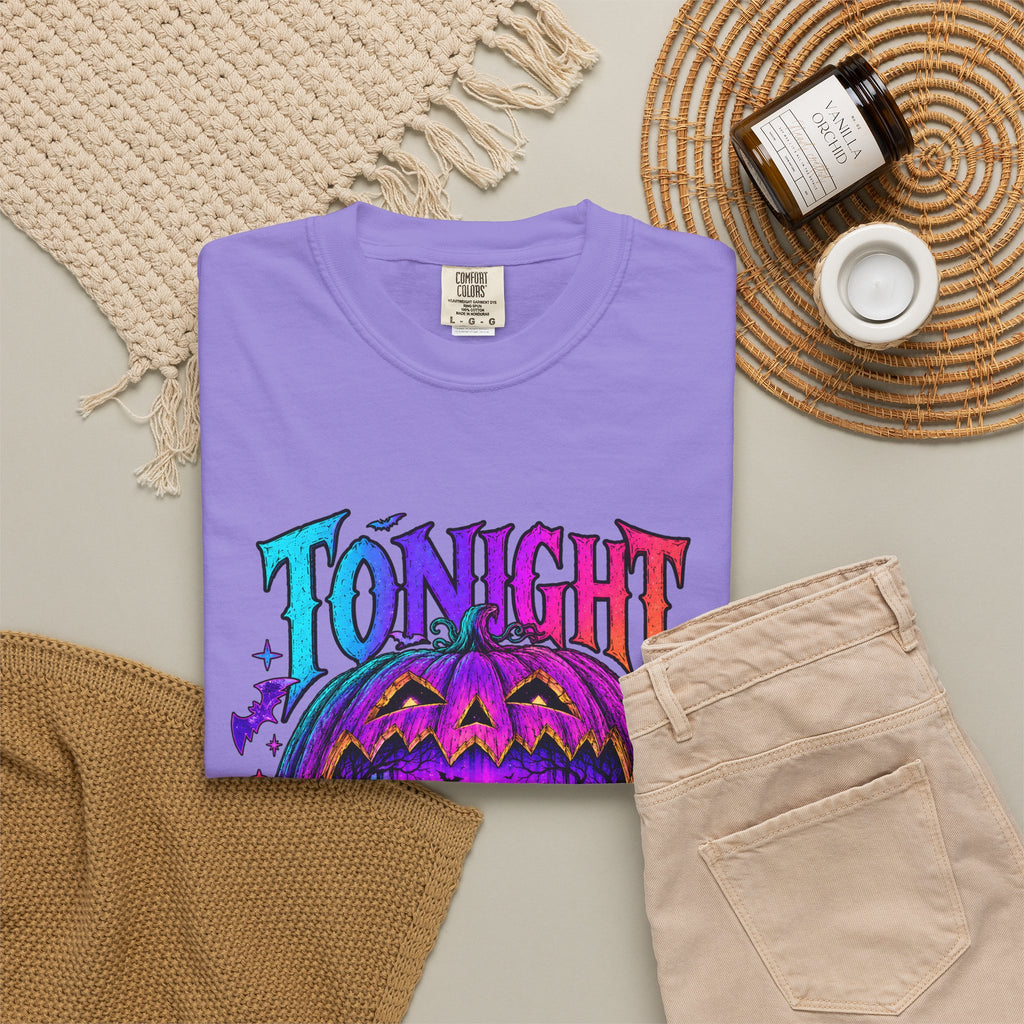 Tonight We Fly Halloween Pumpkin Tee Shirt