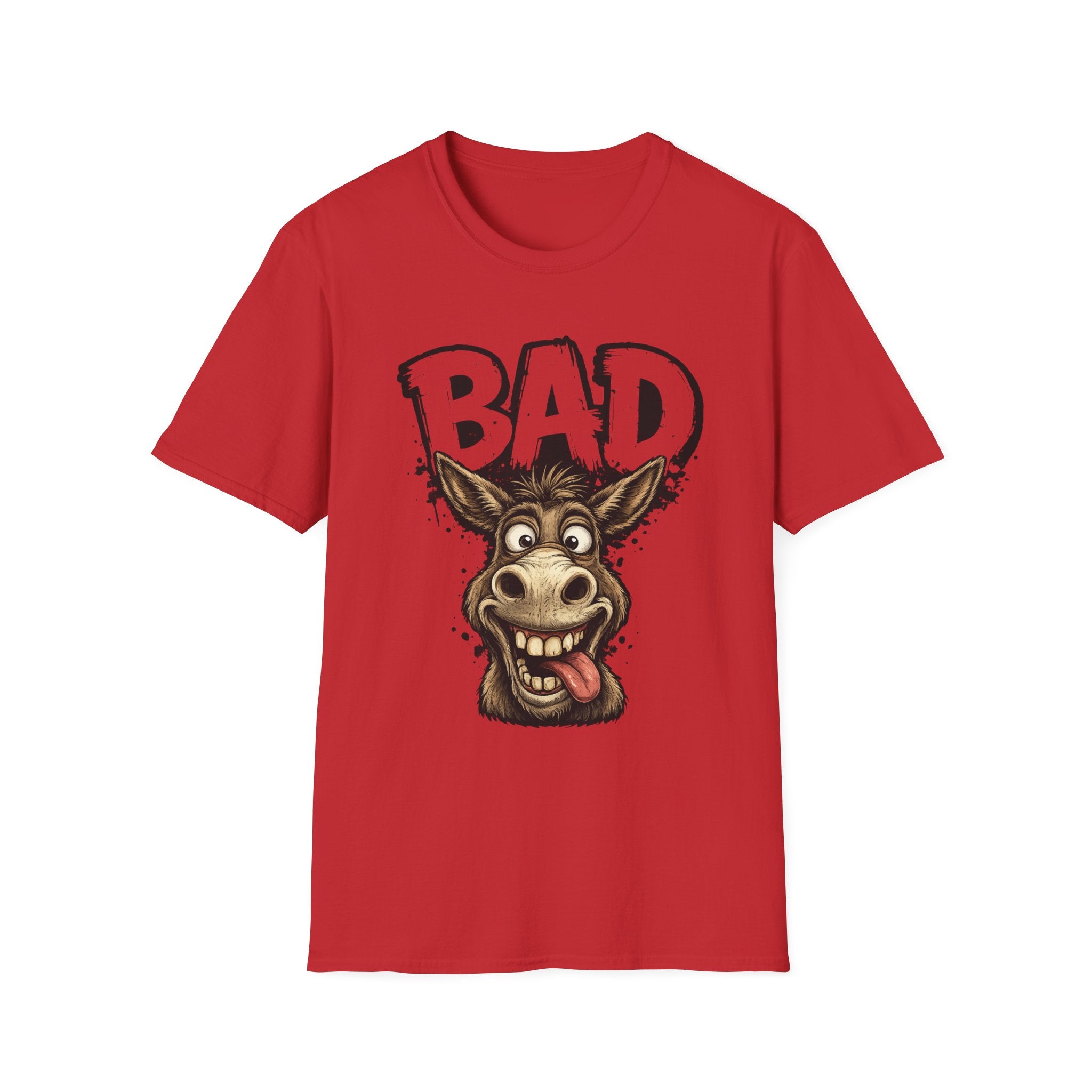 Bad Donkey T‑Shirt — Funny Cartoon Animal Tee for Donkey Lovers