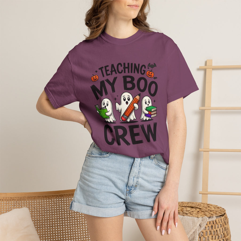 Teaching My Boo Crew T-Shirt Cute Halloween Teacher Tee