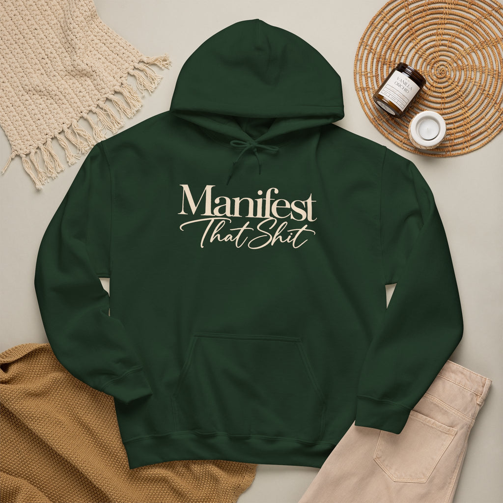 Hoodie Manifest That Shit Minimal Script Pullover