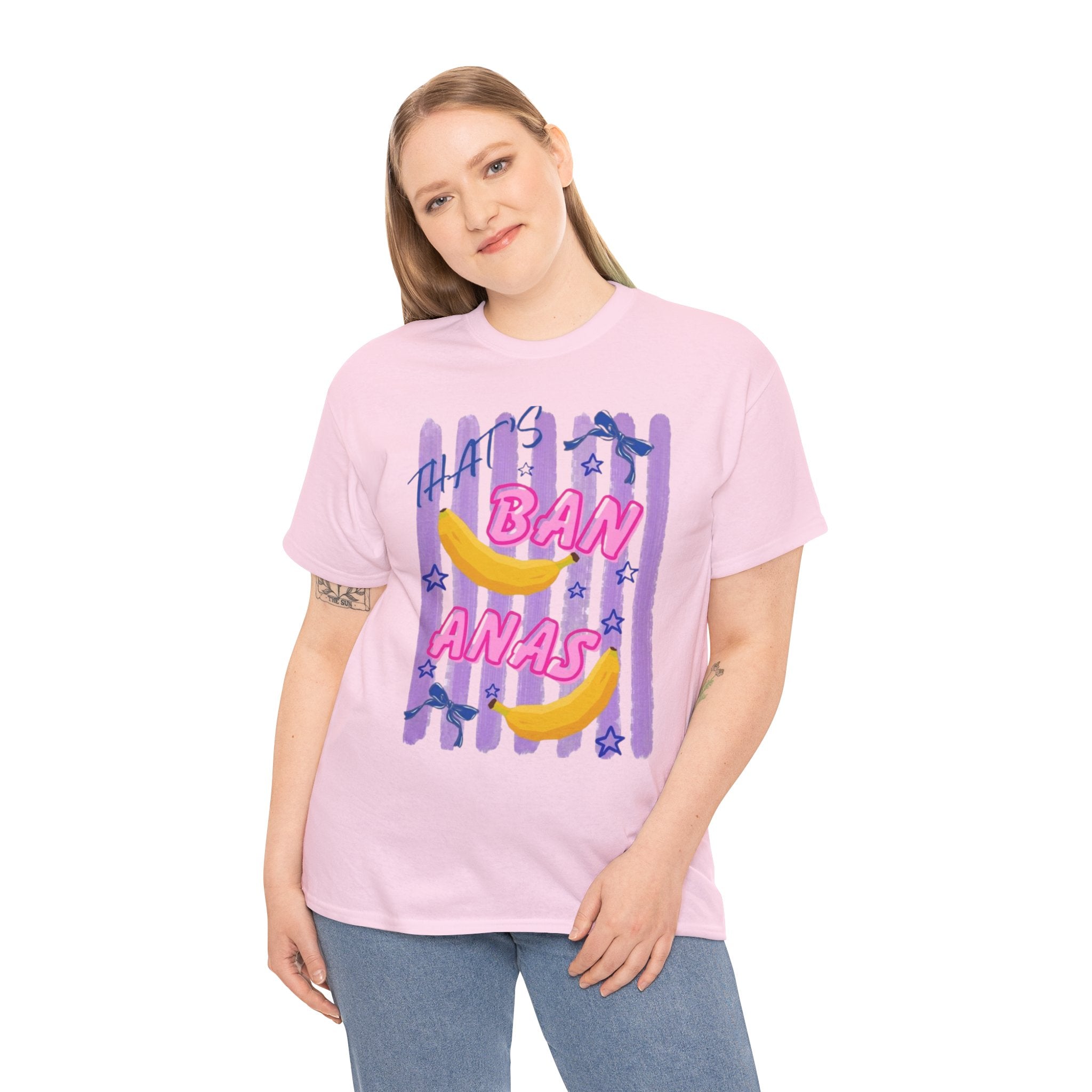 Bananas Graphic Tee — Playful Retro Banana Design with 'Ban Anas' Text