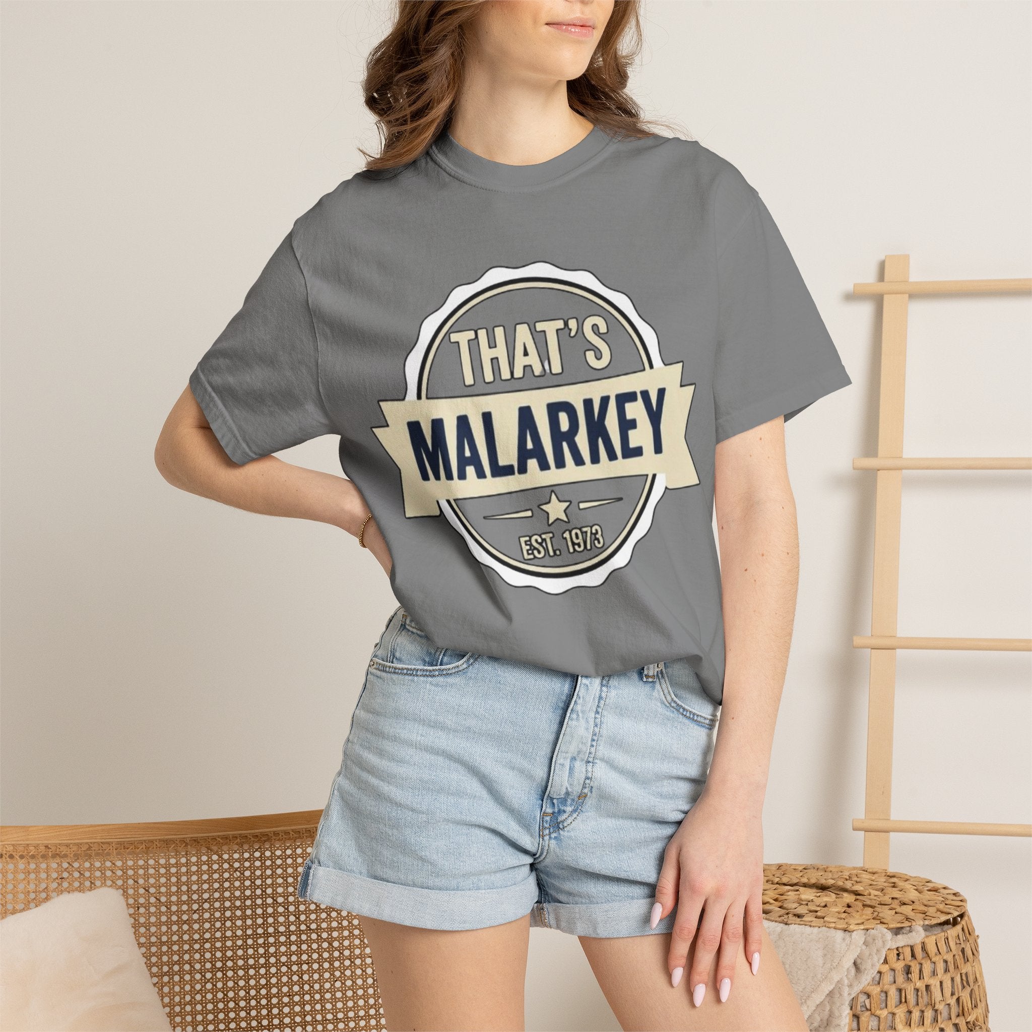 That’s Malarkey T-Shirt Vintage Badge Graphic Tee