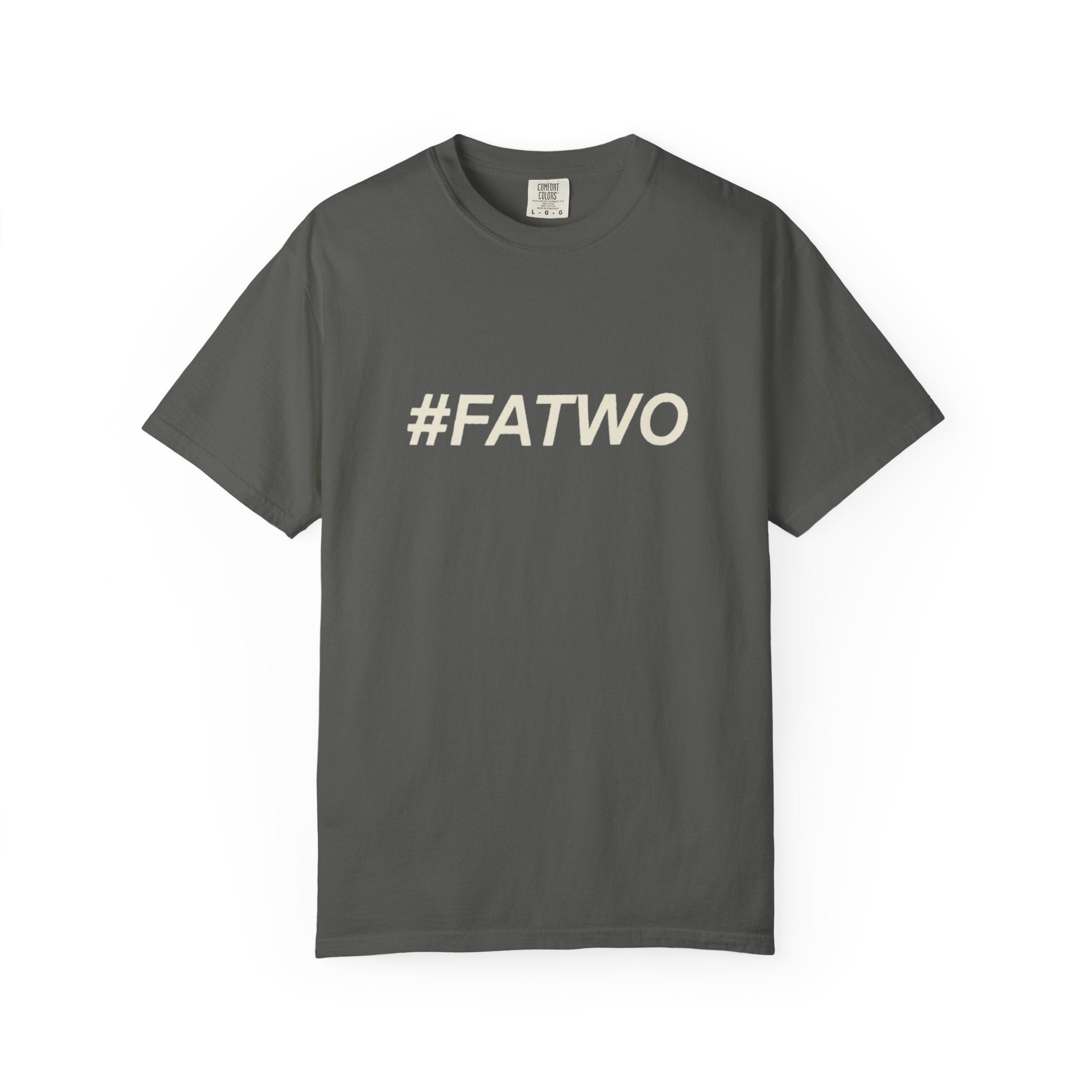 FATWO Graphic T Shirt Bold Hashtag Statement Tee