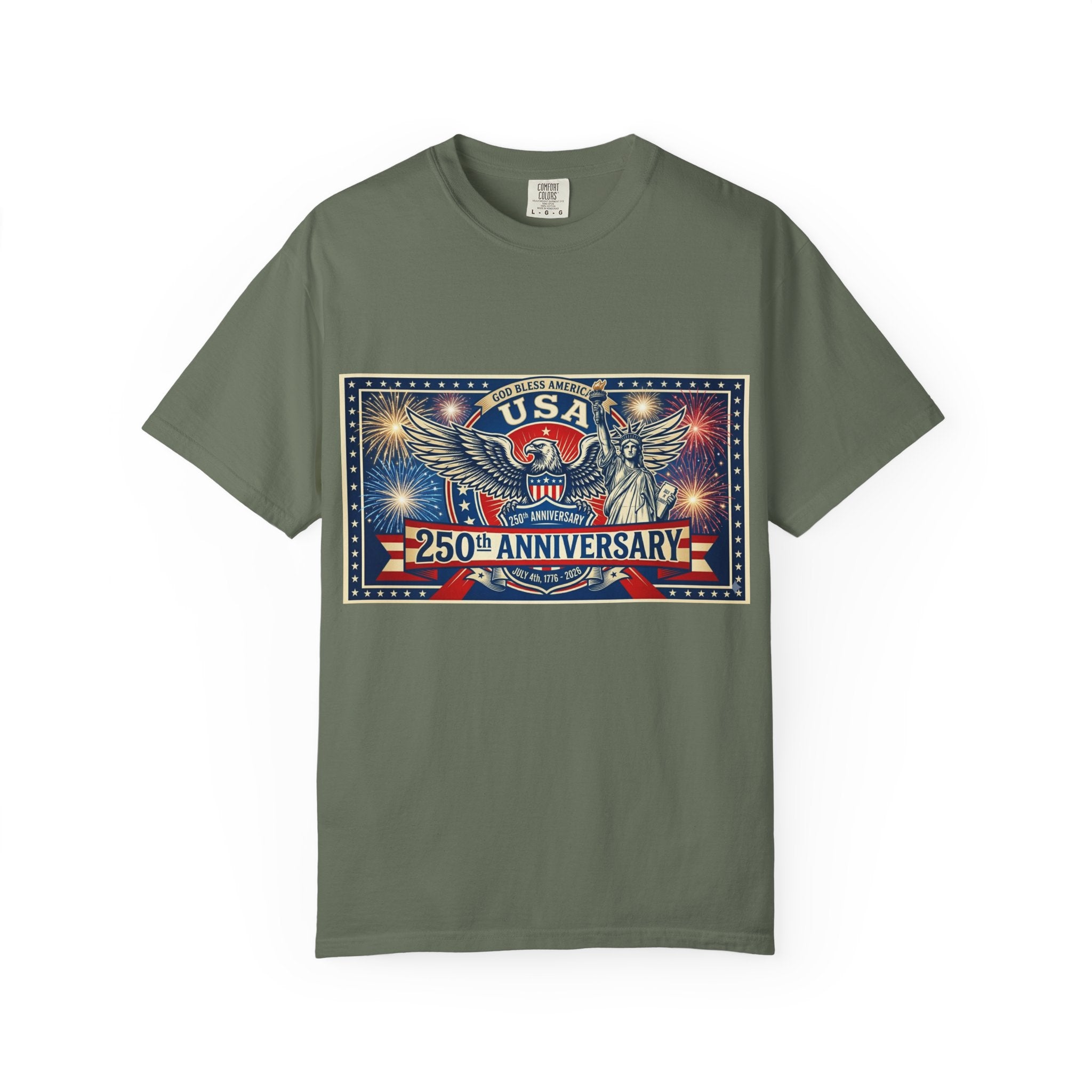 USA Eagle 250th Anniversary T-Shirt | Patriotic Independence Day Design