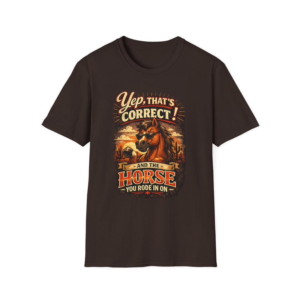 Yep That’s Correct! Horse Retro Graphic T‑Shirt