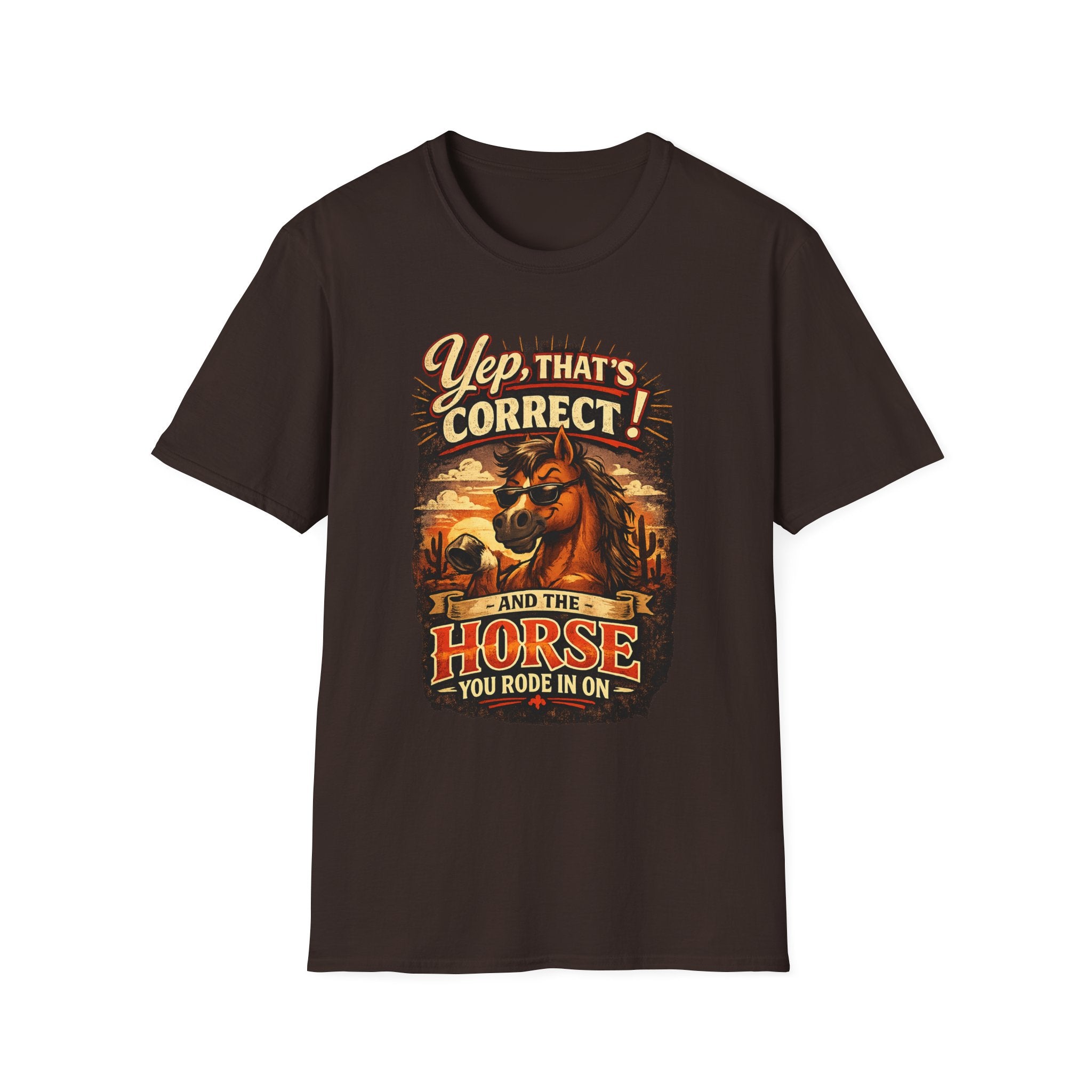 Yep That’s Correct! Horse Retro Graphic T‑Shirt