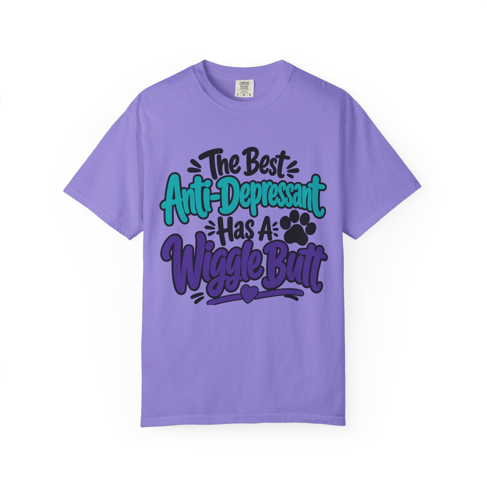 Wiggle Butt T Shirt The Best Anti-Depressant Has A Wiggle Butt Dog Lover Tee