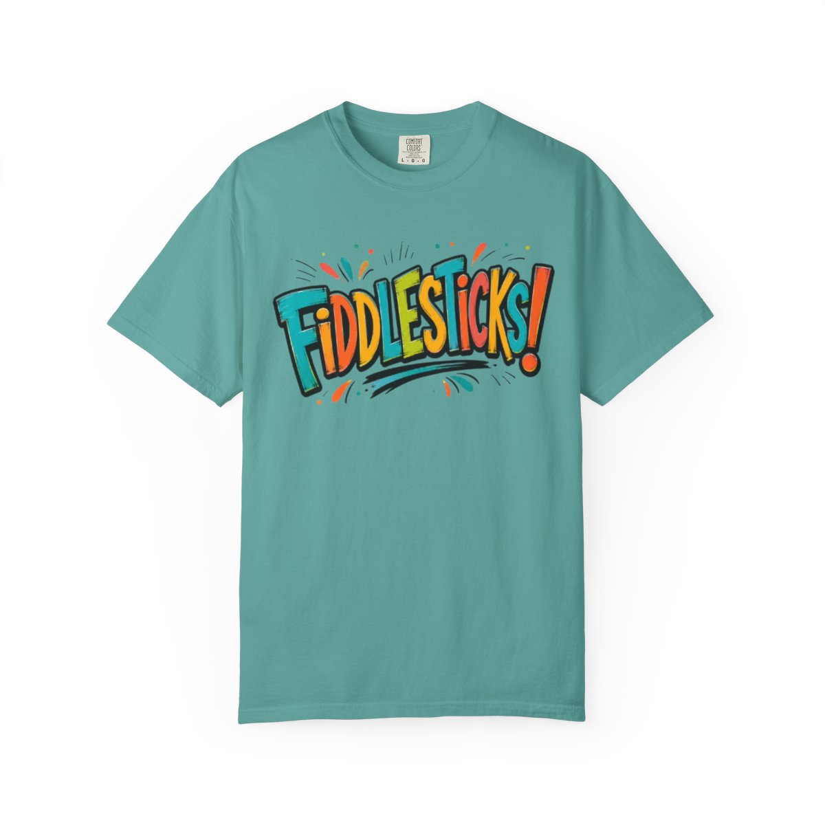 Fiddlesticks Graphic T Shirt Retro Colorful Fun Tee
